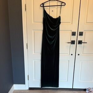 REVELRY One strap Classic green Velvet Dress size 8